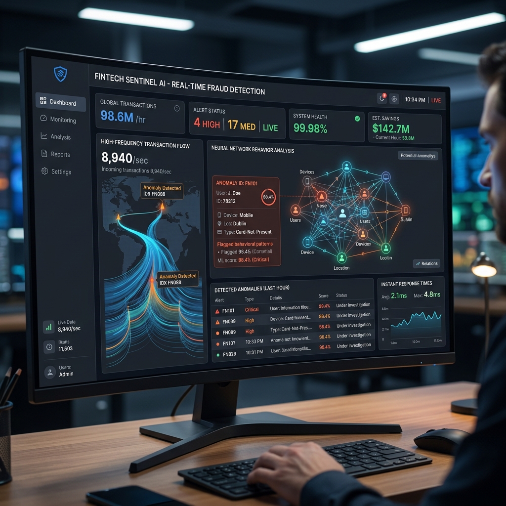 Fintech Fraud Detection Dashboard