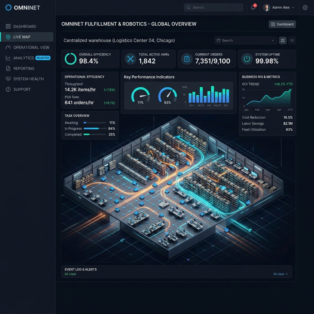 Warehouse Robotics Dashboard AI